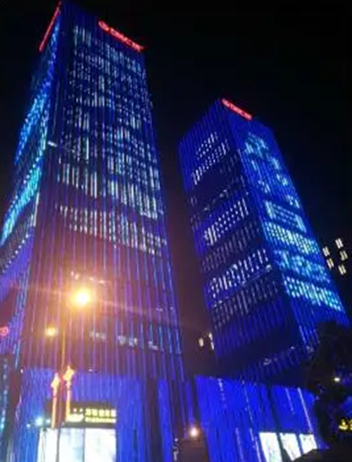 长沙万达楼体LED广告